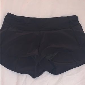 Lululemon speed short black size 4